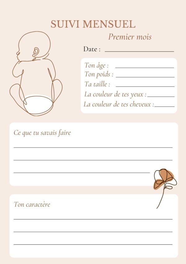 Journal de bébé Lili