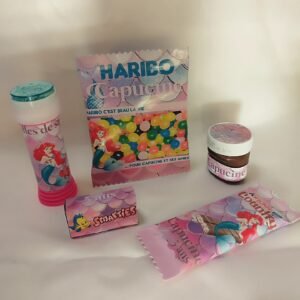 Ensemble de produits personnalisés thème princesse pour anniversaire fille