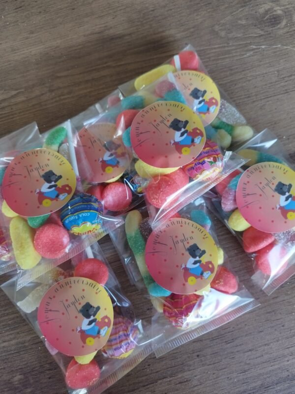 Pack Baptême Essentiel – sachets de bonbons personnalisés pour invités
